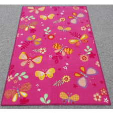 vebe Pillangós, virágos gyerekszőnyeg, játszószőnyeg, rózsaszín, 150x200 lakástextília