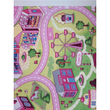vebe PINK CITY gyerekszőnyeg, játszószőnyeg, rózsaszín, 200x200 lakástextília