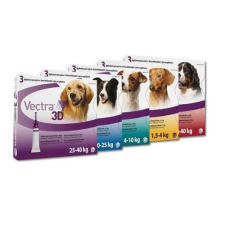  Vectra 3D 1,5 – 4 kg – 3 db élősködő elleni készítmény kutyáknak