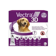 Vectra 3D 25-40 kg L 3 db élősködő elleni készítmény kutyáknak