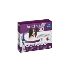 Vectra 3D Rácsepegtető oldat kutyáknak 10-25kg élősködő elleni készítmény kutyáknak