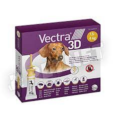  VECTRA 3D RÁCSEPEGTETŐ OLDAT KUTYÁKNAK 1,5-4KG 3X0,8ML élősködő elleni készítmény kutyáknak