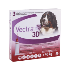 Vectra 3D rácsepegtető oldat óriás testű kutyáknak XL (40-66kg) 3x élősködő elleni készítmény kutyáknak