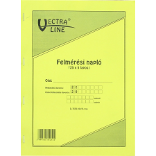 VECTRA-LINE Nyomtatvány felmérési napló VECTRA-LINE A/4 25x5 vegykezelt nyomtatvány