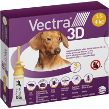 Vectra Vectra 3D 1,5-4 kg XS 3 db élősködő elleni készítmény kutyáknak