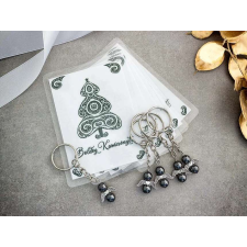  Védőangyal hematit kulcstartó Karácsonyi üdvözlettel 5dbos csomag kulcstartó