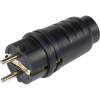  Védőérintkezős dugós csatlakozó  gumi  fekete