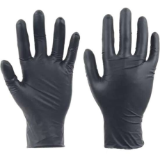  Védőkesztyű fekete nitril  púdermentes (100db-os) L 6700265