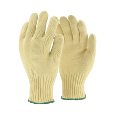 Védőkesztyű hőálló vágásbiztos 100% para-aramid, sárga védőkesztyű