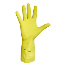  . Védőkesztyű, latex, 8-as méret, sárga