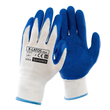 Védőkesztyű, poliészter, X-LATOS BLUE, Procera 8 védőkesztyű