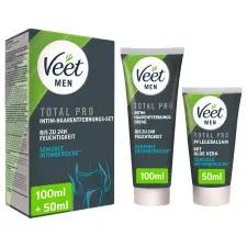 Veet - intim szőrtelenítő krém és balzsam férfiaknak (100+50ml)