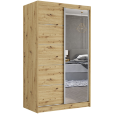  VEGA I. 120x200x60cm tolóajtós szekrény tükörrel - artisan bútor