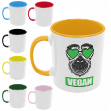  Vegan love - Színes Bögre bögrék, csészék
