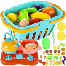  Vegetables and fruits for cutting with basket 22877 konyhakészlet