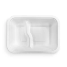 Vegware Lebomló cukornád Gourmet-dobozalj, 1 l, kétosztású | 50 db/csomag papírárú, csomagoló és tárolóeszköz