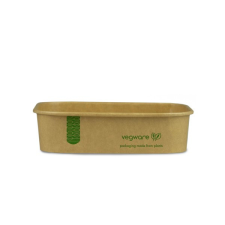 Vegware Lebomló salátás doboz, 500ml, szögletes, kraft | 50 db/csomag papírárú, csomagoló és tárolóeszköz