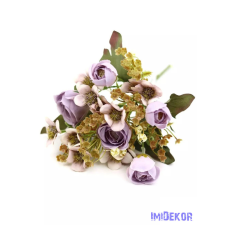  Vegyes kis csokor 29cm 392 - Lila dekoráció