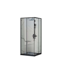 VELA BANYO NERO MATT FEKETE szögletes zuhanykabin 90x90x190, 6 mm üveg kád, zuhanykabin