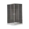 VELA BANYO TMP zuhanykabin - 80 SZÖGLETES - víztiszta 5 mm biztonsági üveggel - 80 x 80 x 190 cm