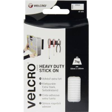 Velcro Tépőzár szalag, extra erős, 100 mm x 50 mm, fehér, Stick On, 2 pár (VEL-EC60240) asztali számítógép kellék