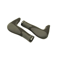 Velo ergonómikus bilincses markolat, 148 mm, szarvval, fekete-szürke kerékpár kormány