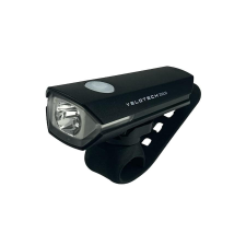 Velotech 200LM USB-ről tölthető első lámpa, 200 lumen, fekete kerékpár lámpa