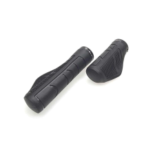 Velotech bilincses ergonómikus markolat, 135-95 mm, gumi, fekete kerékpár kormány