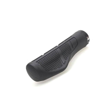 Velotech bilincses ergonómikus markolat, 135 mm, gumi, fekete kerékpár kormány