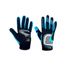 Velotech Gel hosszú ujjú kerékpáros kesztyű, kék-fekete, L/XL-es méret kerékpáros kesztyű