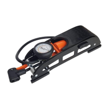 Velotech nyomásmérős acél lábpumpa, 7 bar, minden szeleptípushoz kerékpár és kerékpáros felszerelés