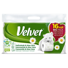 VELVET Heřmánek & Aloe Vera (16 ks) higiéniai papíráru