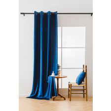  VELVET királykék sötétítő függöny 140x250 cm Felfüggesztés: Hullámos sínszalag lakástextília