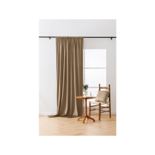VELVET világosbarna sötétítő függöny 140x250 cm Felfüggesztés: Fém gyűrűk lakástextília