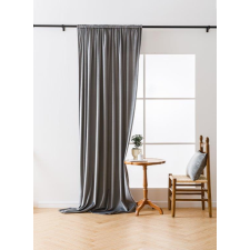 VELVET világosszürke sötétítő függöny 140x250 cm Felfüggesztés: Fém gyűrűk lakástextília