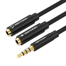 Vention 3,5mm sztereó elosztó kábel 0,3m fekete (BBVBY) (BBVBY) kábel és adapter