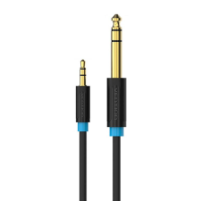 Vention 3,5mm TRS - 6,35mm audiokábel 1m fekete (BABBF) kábel és adapter