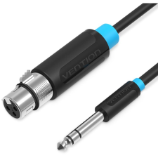 Vention 6.3mm Male to XLR Female Audio Cable 1m Black (BBEBF) kábel és adapter