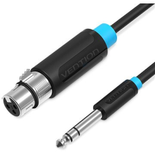 Vention 6,5mm Male to XLR Female Audio Cable 15m - fekete kábel és adapter