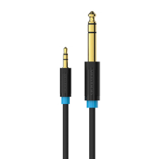 Vention BABBG 3.5mm TRS Male to 6.35mm Male Audio Cable 1.5m Black kábel és adapter