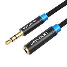 Vention Braided 3.5mm Audio Extender 1m Vention VAB-B06-B100-M Black kábel és adapter
