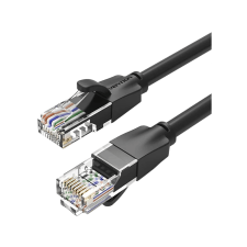 Vention CAT6 UTP Patchkábel, 1 méter, fekete (IBEBF) kábel és adapter