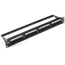 Vention Cat.5E UTP 24 Ports Keystone Patch Panel Black kábel és adapter