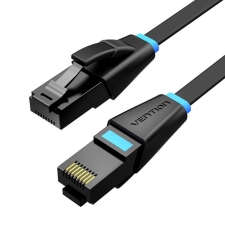 Vention Cat.6 lapos hálózati kábel 8m fekete (IBJBK) (IBJBK) kábel és adapter