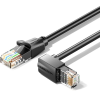Vention Cat.6 UTP Upward Right Angle Ethernet Patch Cable 3M Black