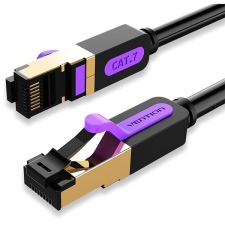 Vention Cat.7 SSTP Patch Cable, 3m, fekete kábel és adapter
