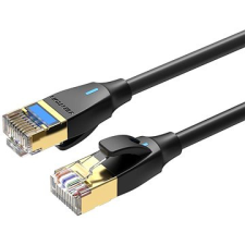 Vention Cat.8 SFTP Patch Cable Slim, 1m, fekete kábel és adapter