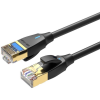 Vention Cat.8 SFTP Patch Cable Slim, 1m, fekete (IKIBF)