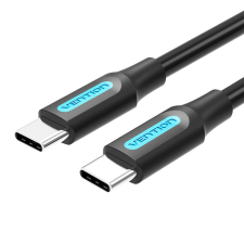 Vention COSBH USB Type-C apa - USB Type-C apa 2.0 Adat és töltő kábel - Fekete (2m) kábel és adapter