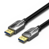 Vention Cotton Braided DP (DisplayPort) 2.0 10K Ultra Cable 5m Black Zinc Alloy Type (HGABJ)